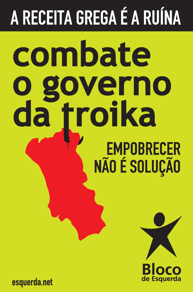Bloco faz campanha permanente contra as políticas de empobrecimento