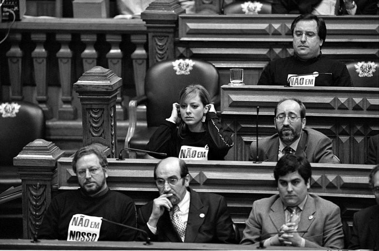 “Não em nosso nome”. O Bloco leva a luta contra a guerra ao Parlamento.