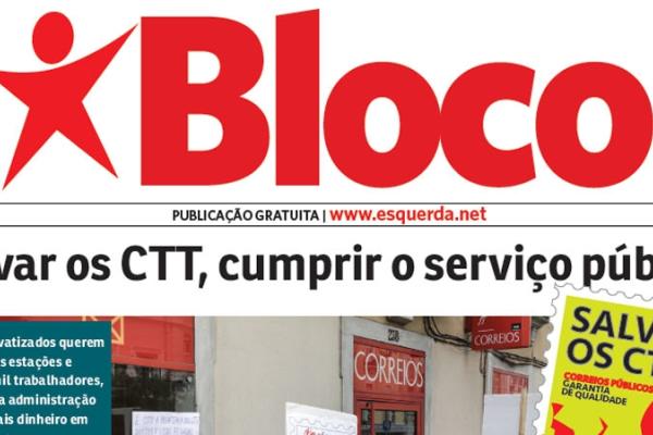 Folheto do Bloco: Resgate dos CTT e Orçamento 2018