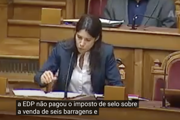 Bloco denuncia o esquema utilizado pela EDP para fugir aos impostos na venda das barragens do Alto Douro. 
